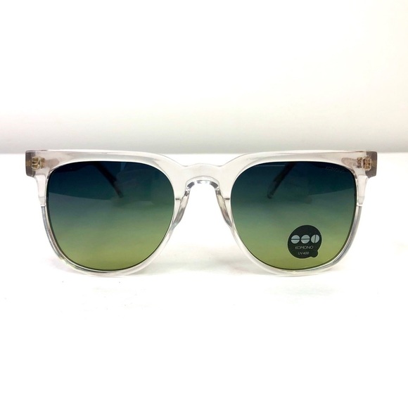 KOMONO sunglasses NEW Clear Riviera Gradient Blue Green Lens UV400 main image 8